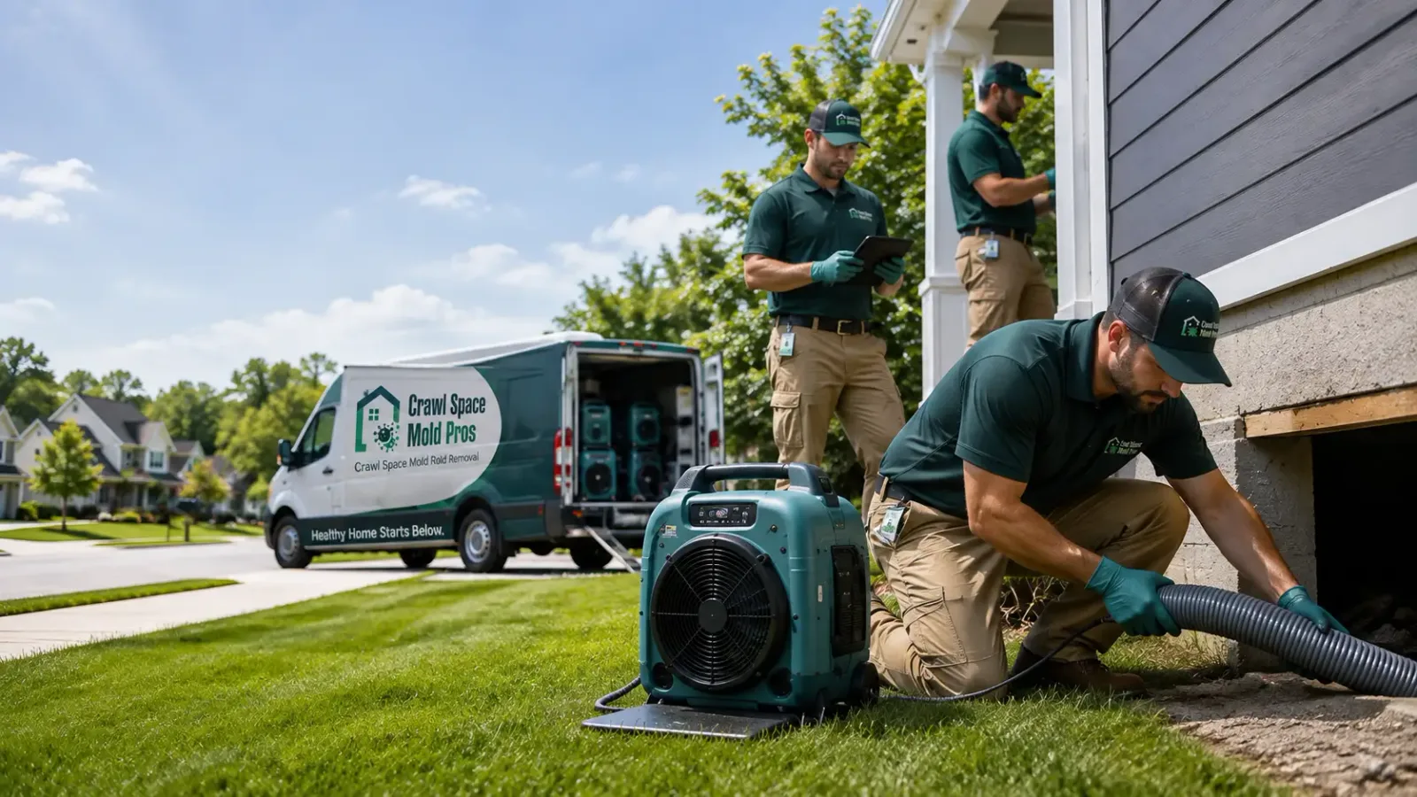 Crawl Space Mold Removal in Andover, NH